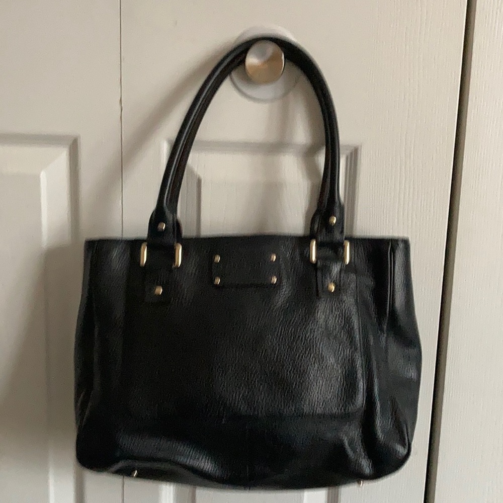 kate spade Rue Yardley Black Leather Tote